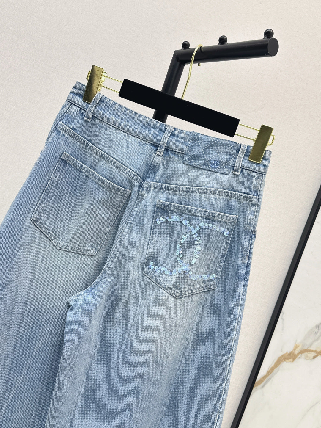 25ss beaded jeans
