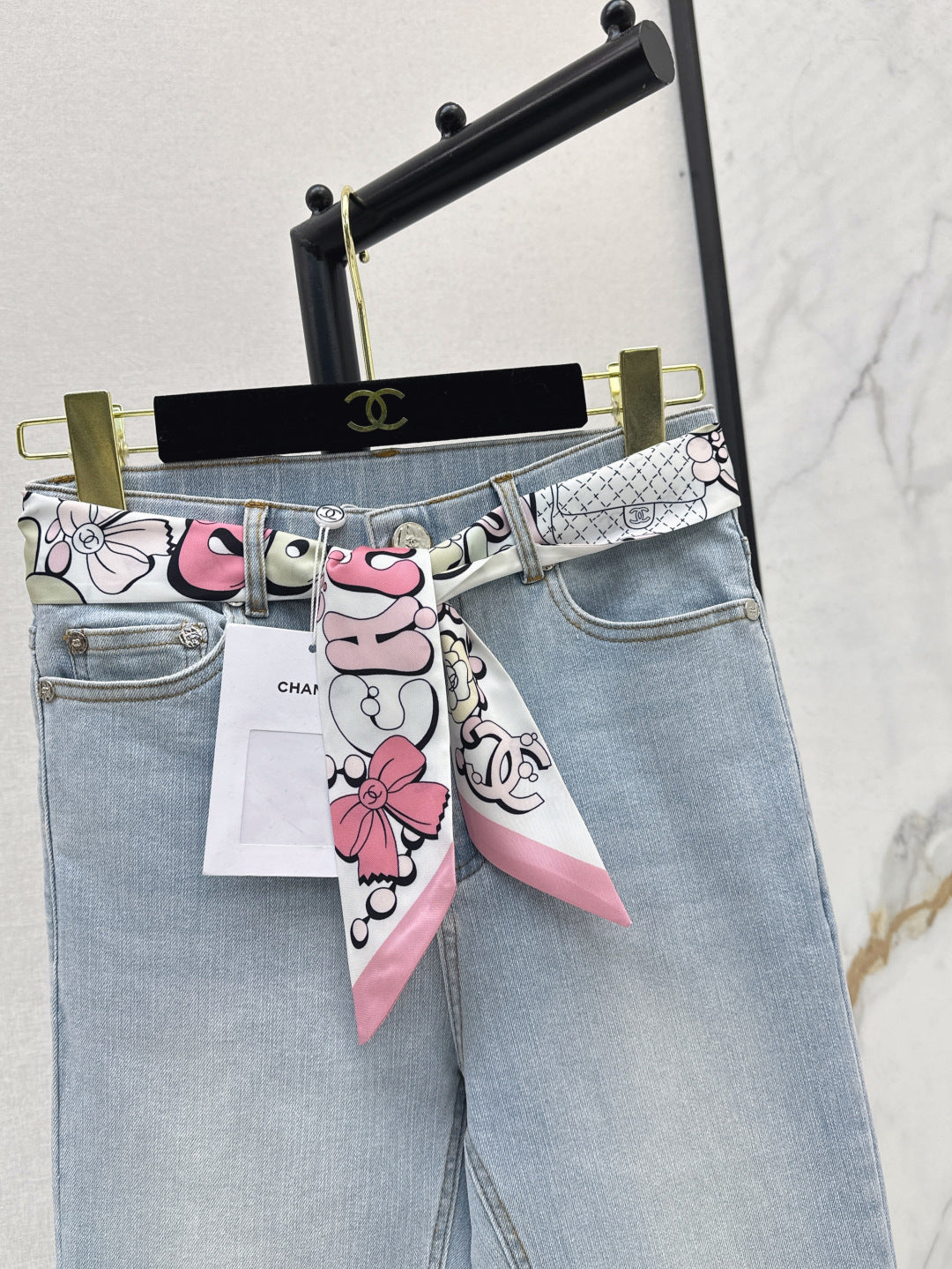 25ss scarf jeans