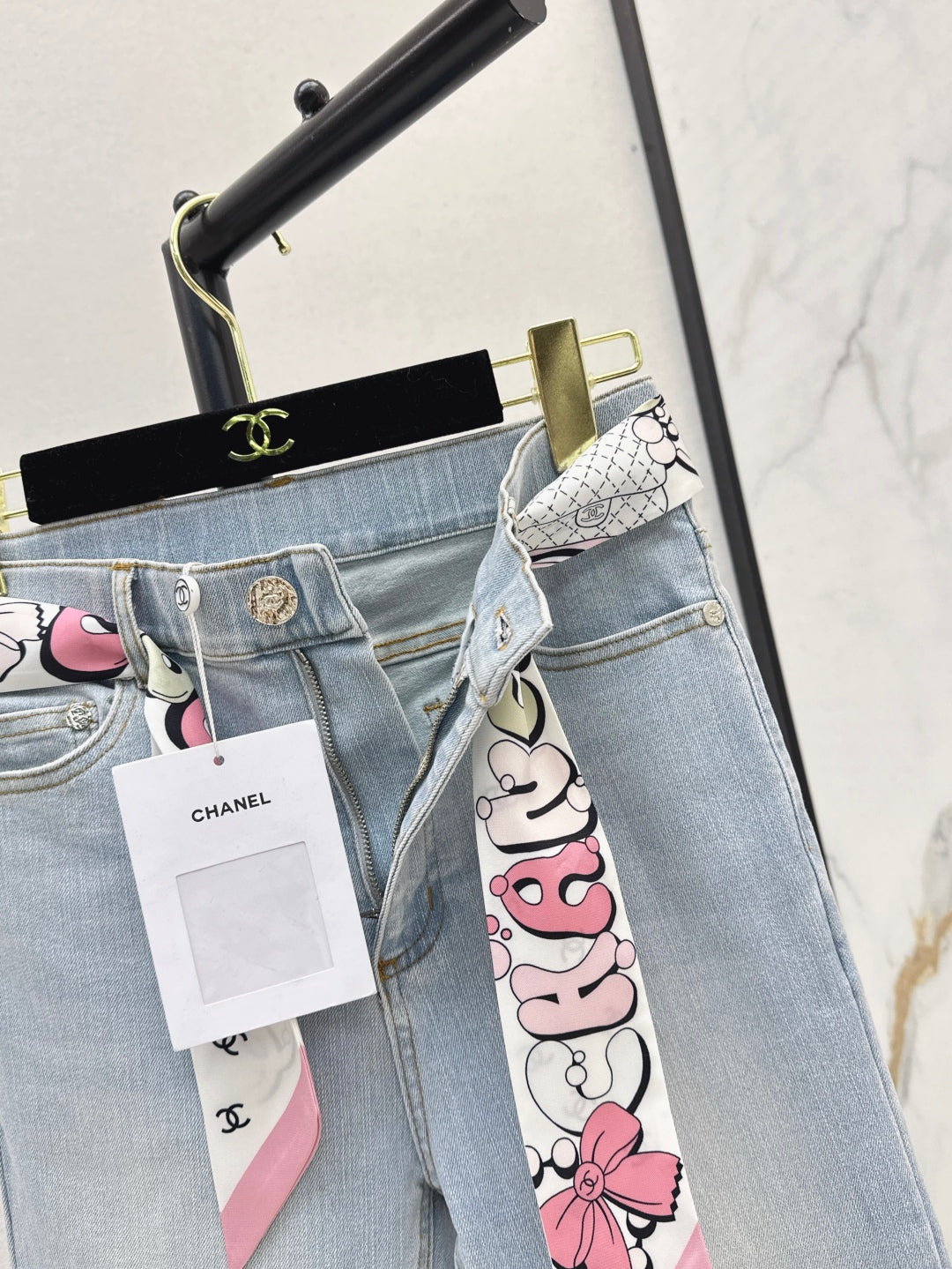 25ss scarf jeans