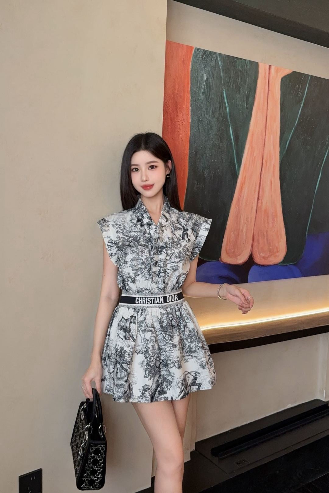 25SS print dress