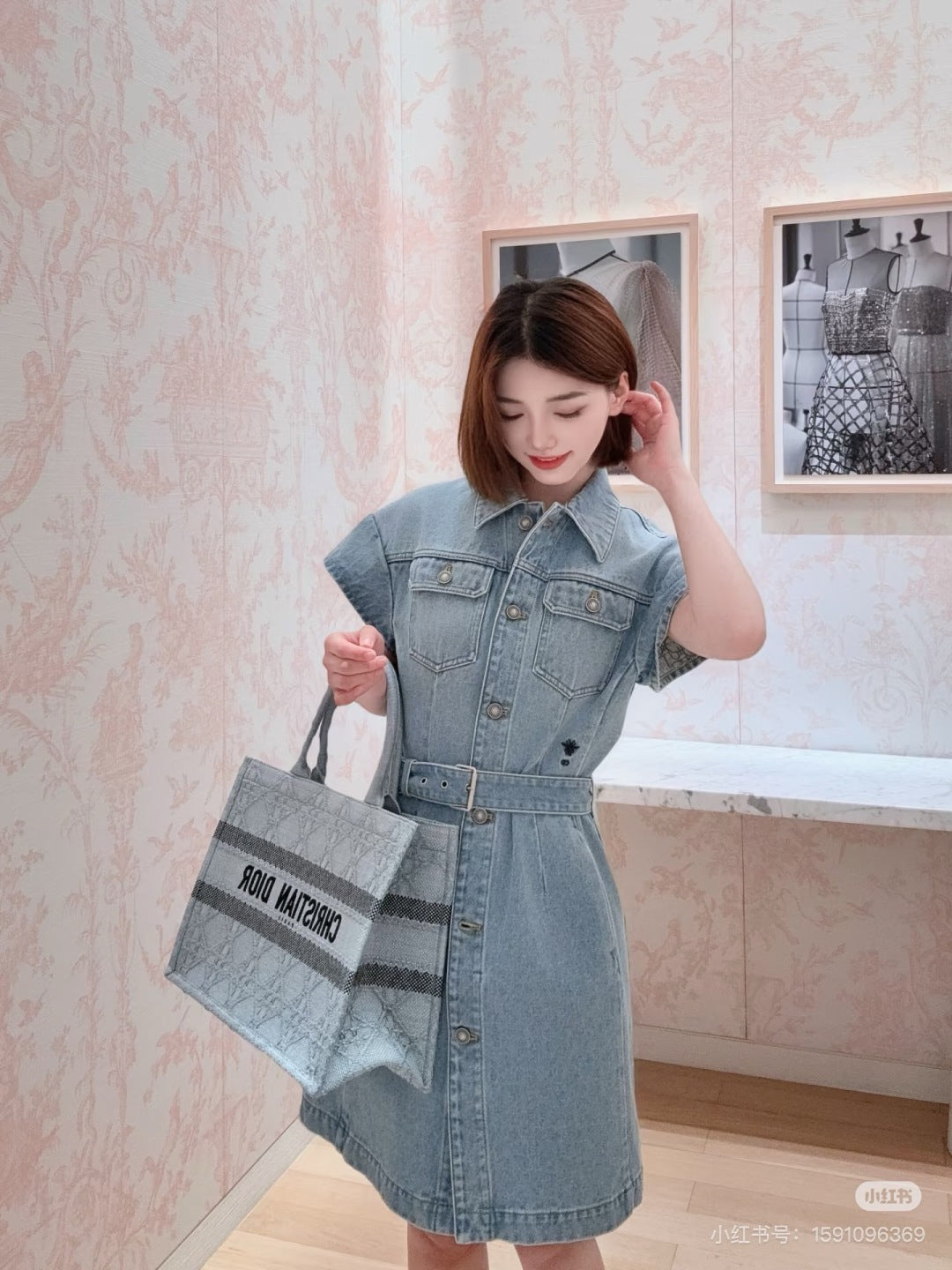 25SS denim dress