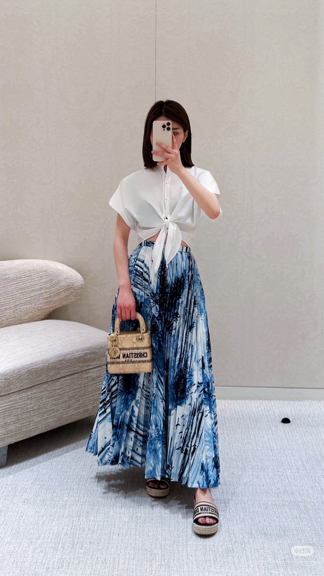 25ss pleated skirt
