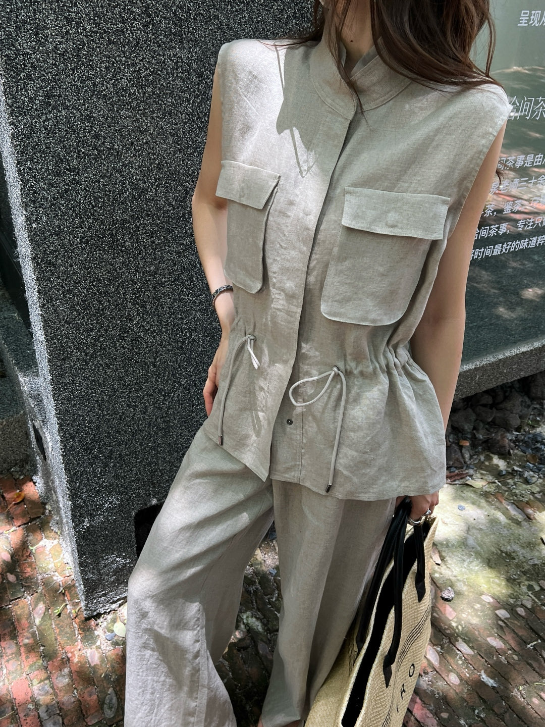 25ss linen vest