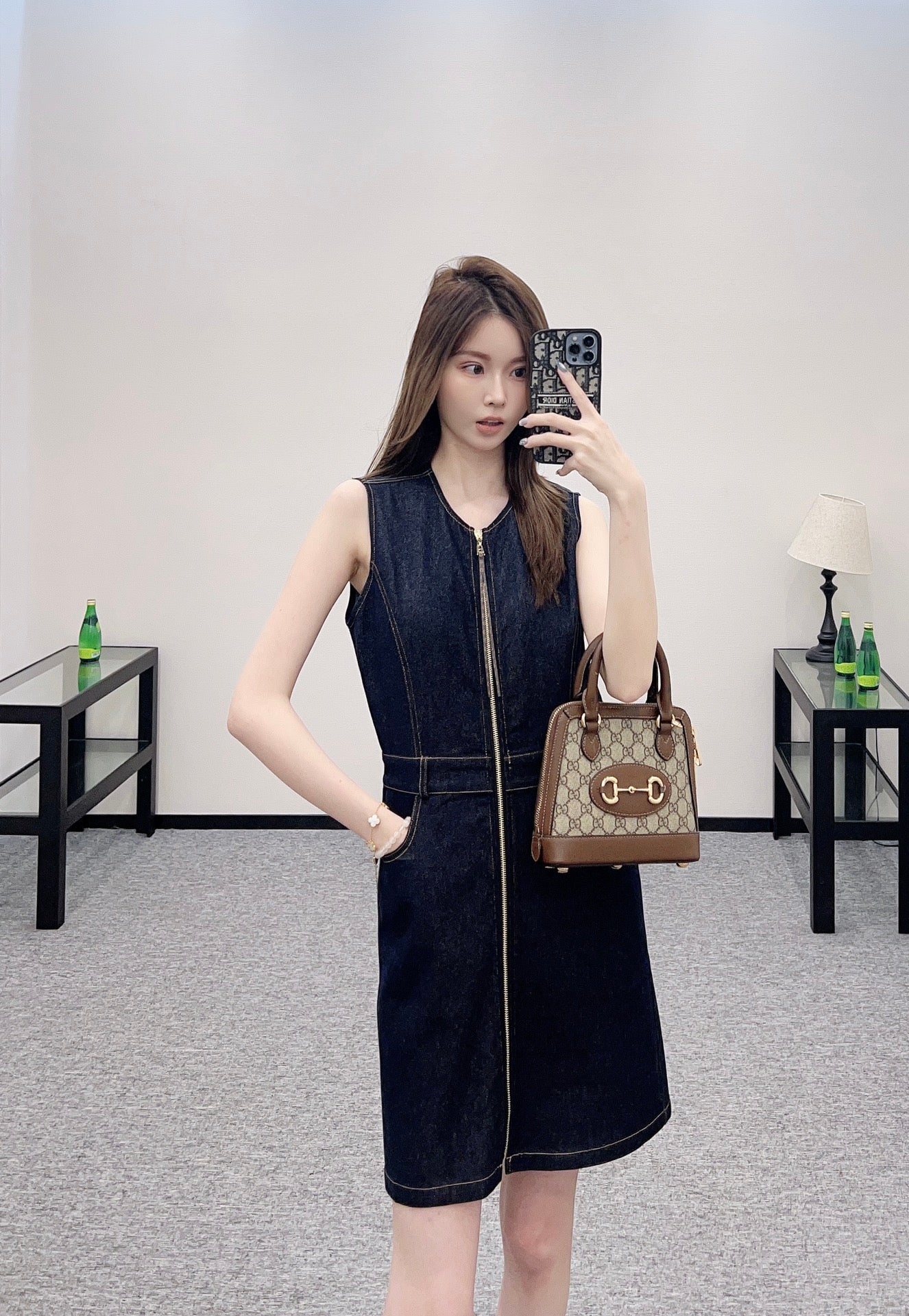 2025 new product Denim vest skirt