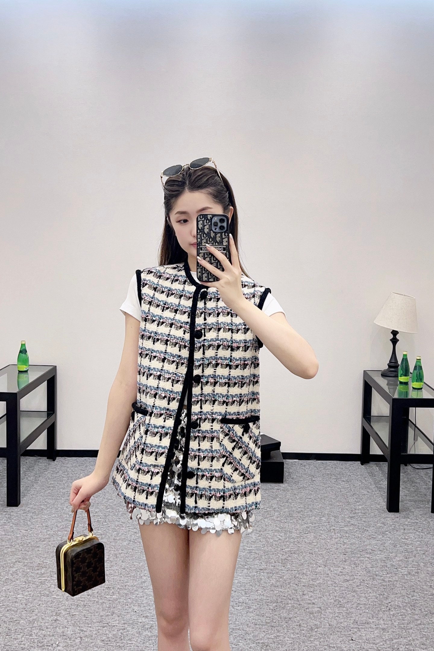 2025 new product Sequined vest