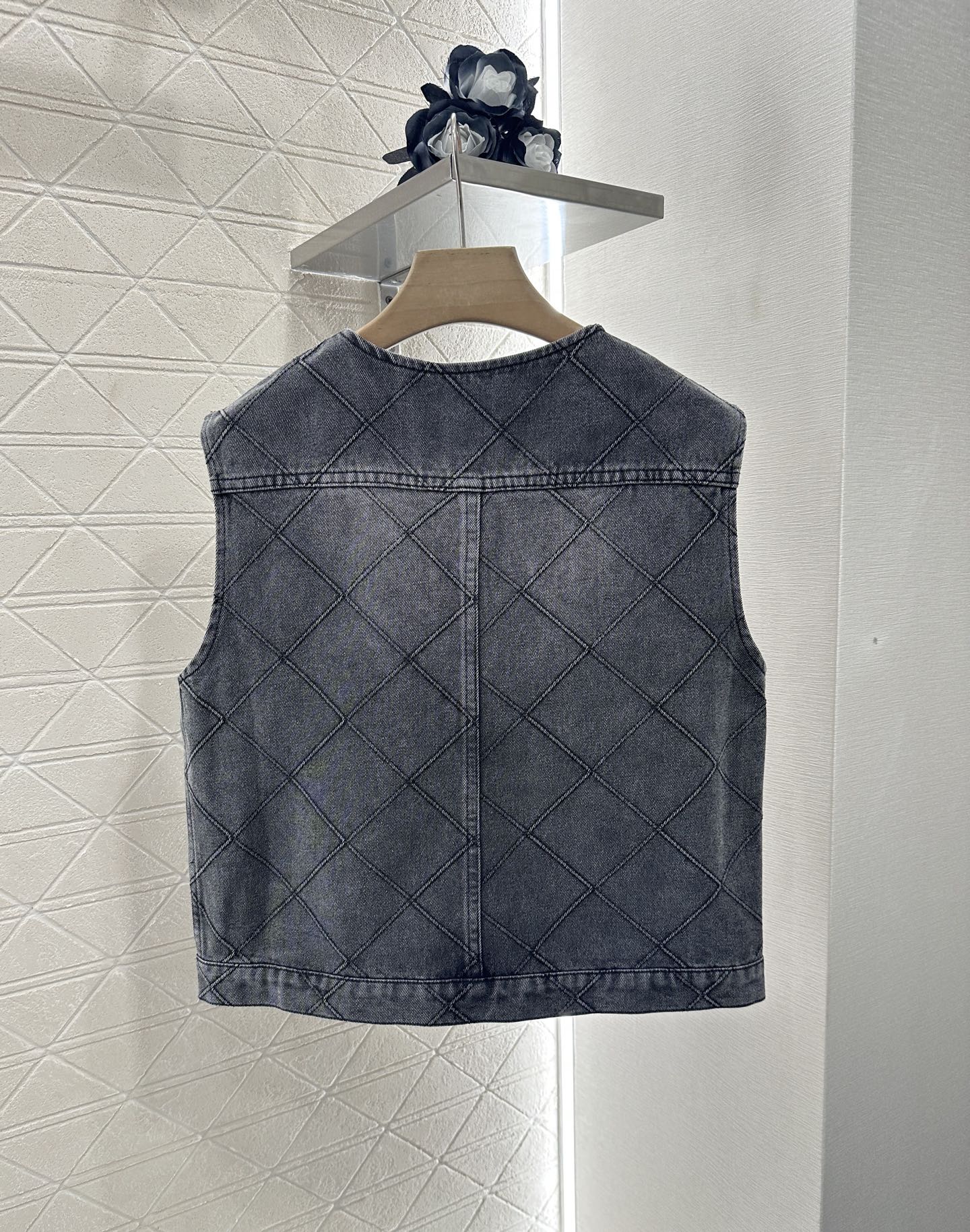 2025 new products Denim vest and short skirt set