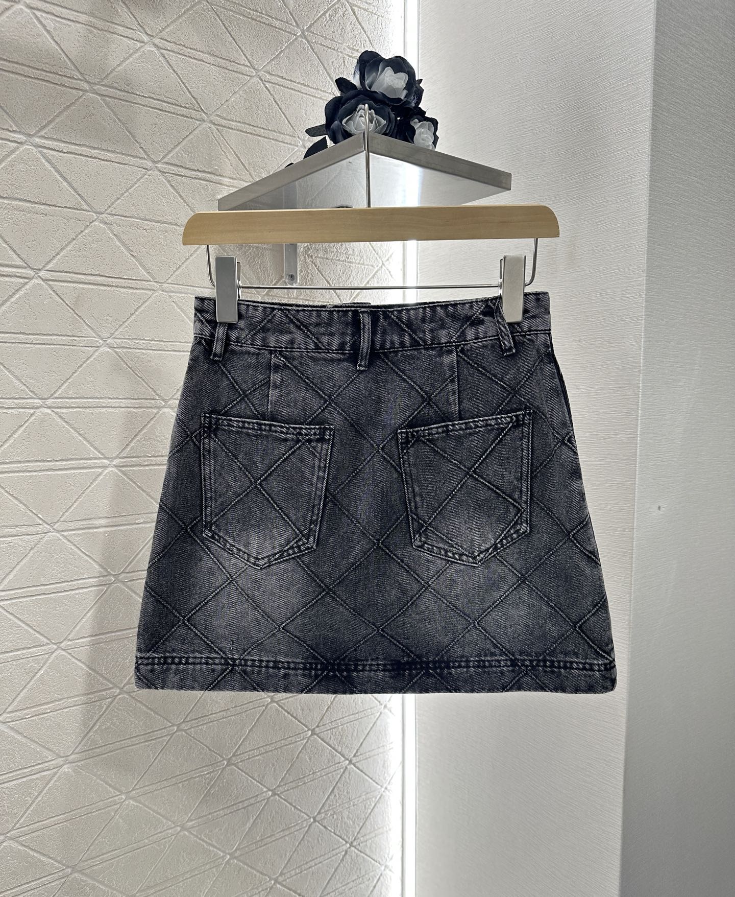 2025 new products Denim vest and short skirt set