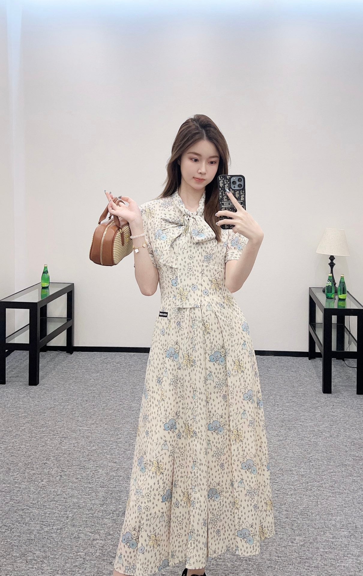 2025 new product Floral retro dress