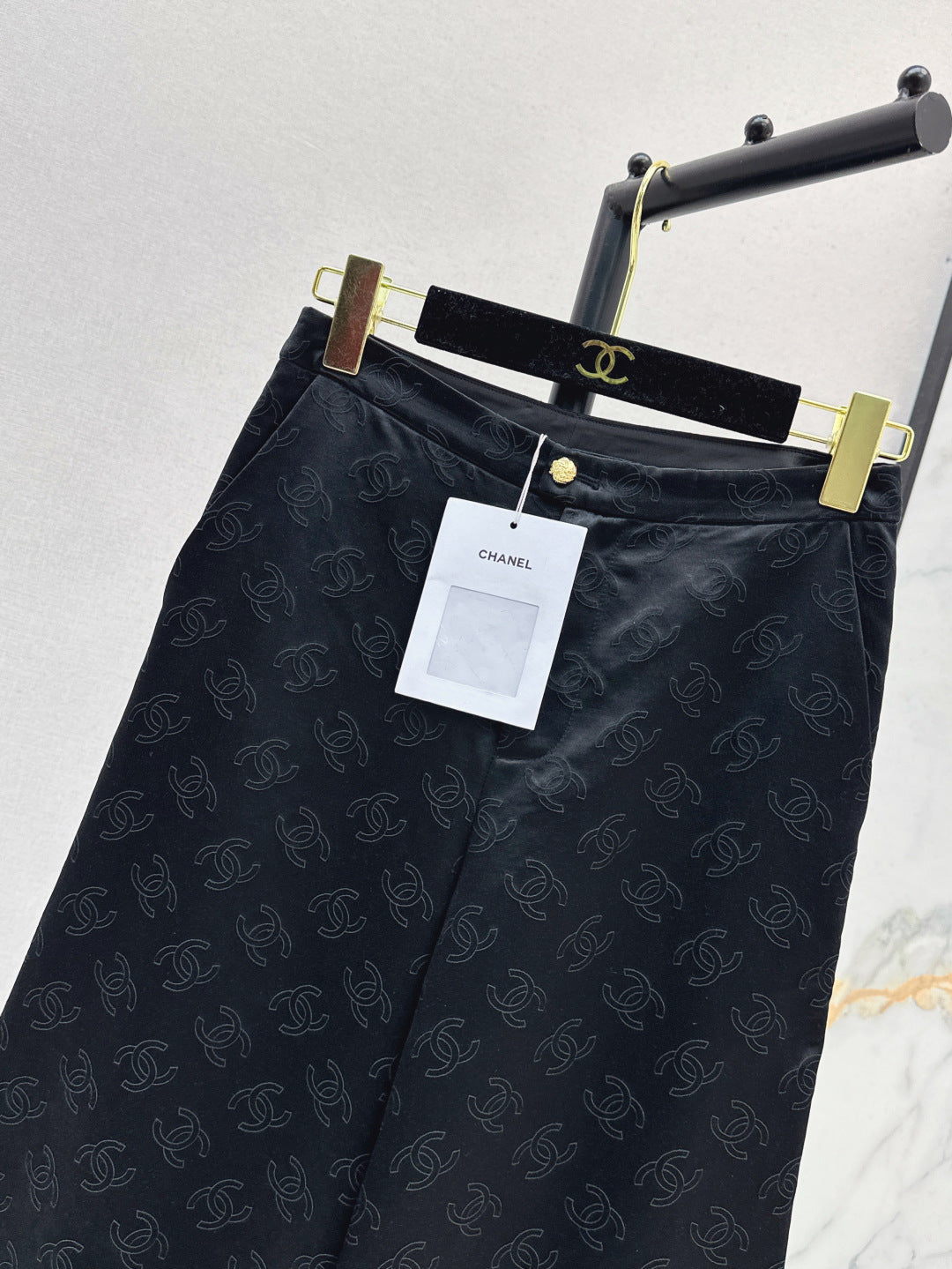25fw silk bell bottom