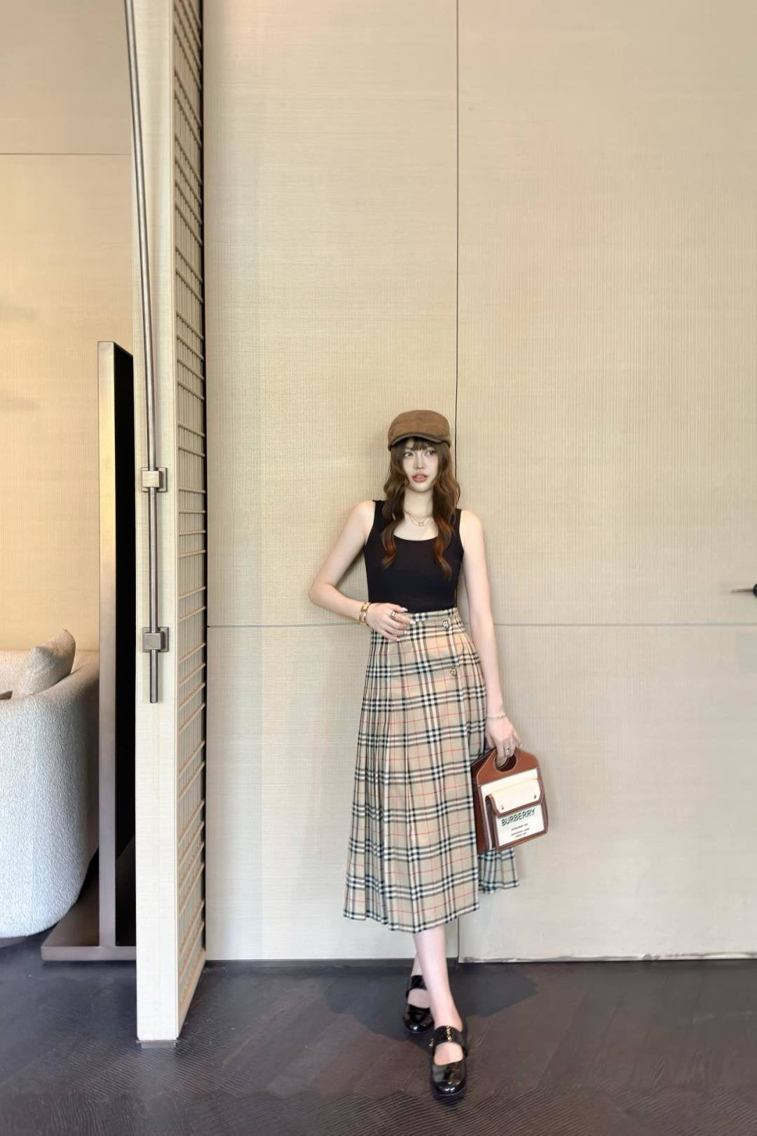 25fw printed skirt