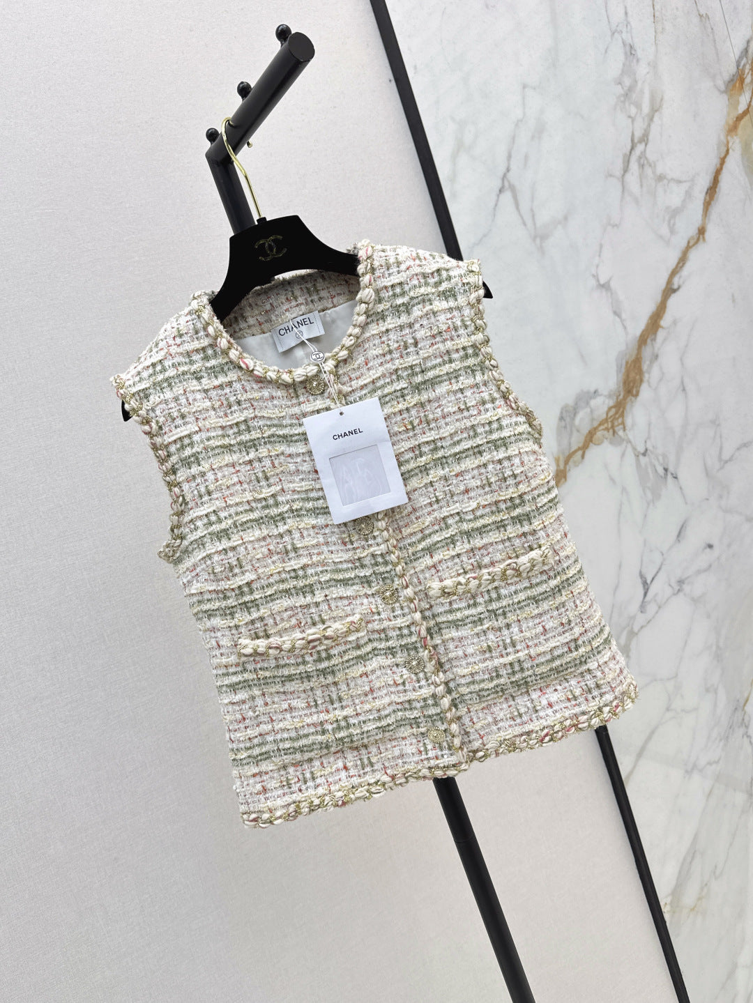 25fw woven vest