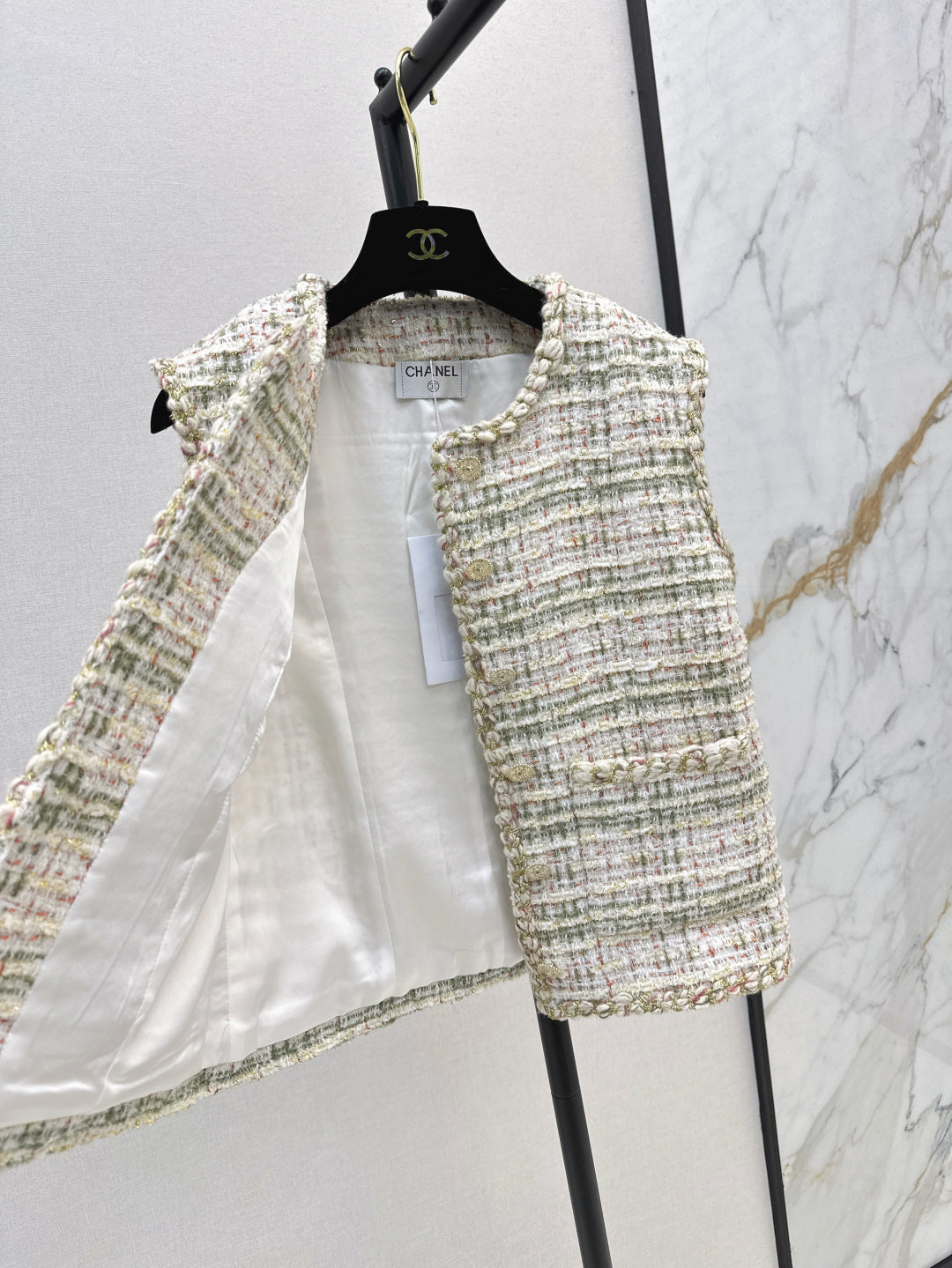 25fw woven vest
