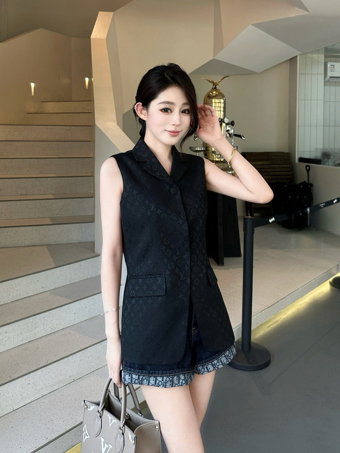 25ss jacquard vest