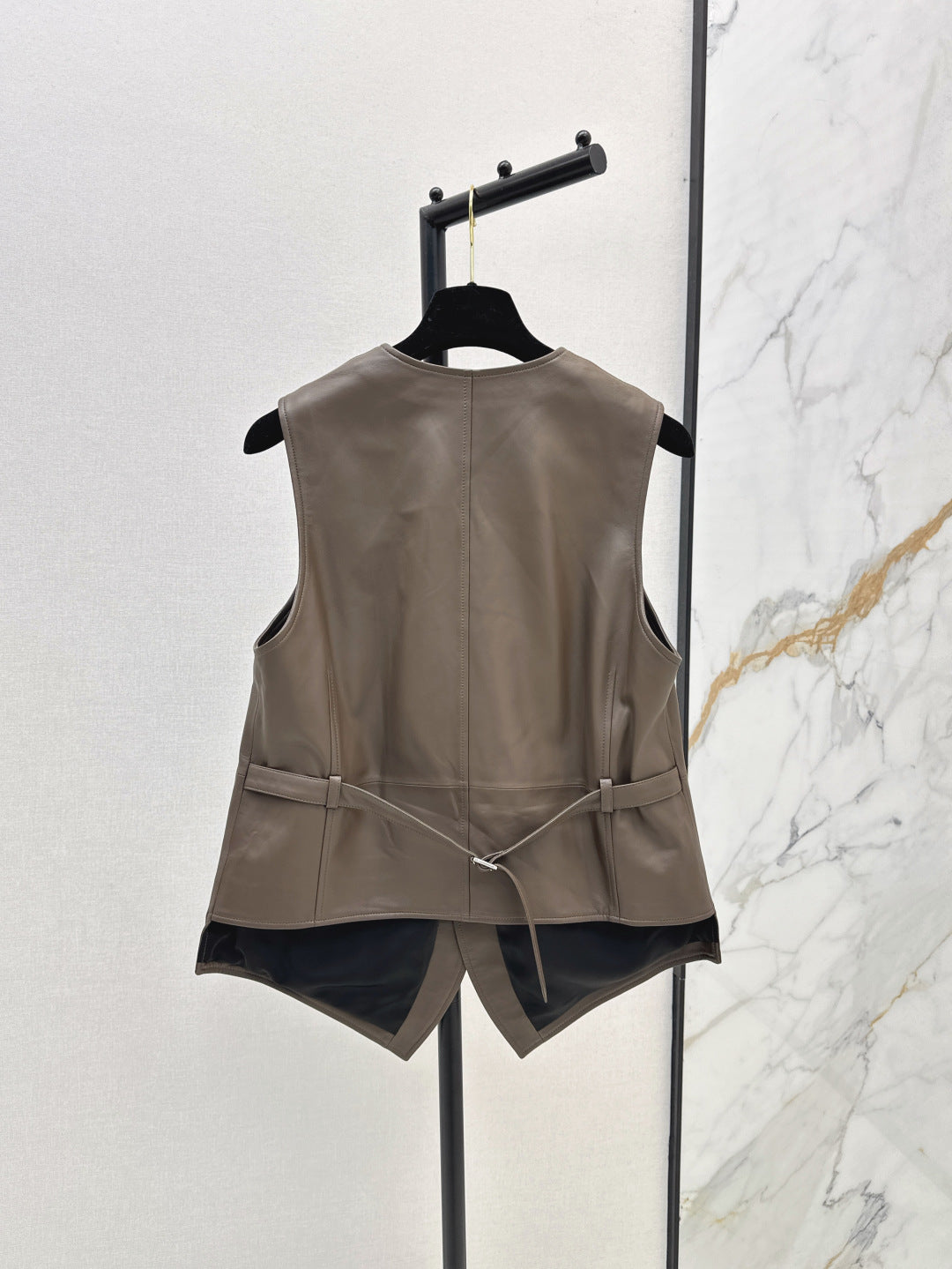 25ss leather vest