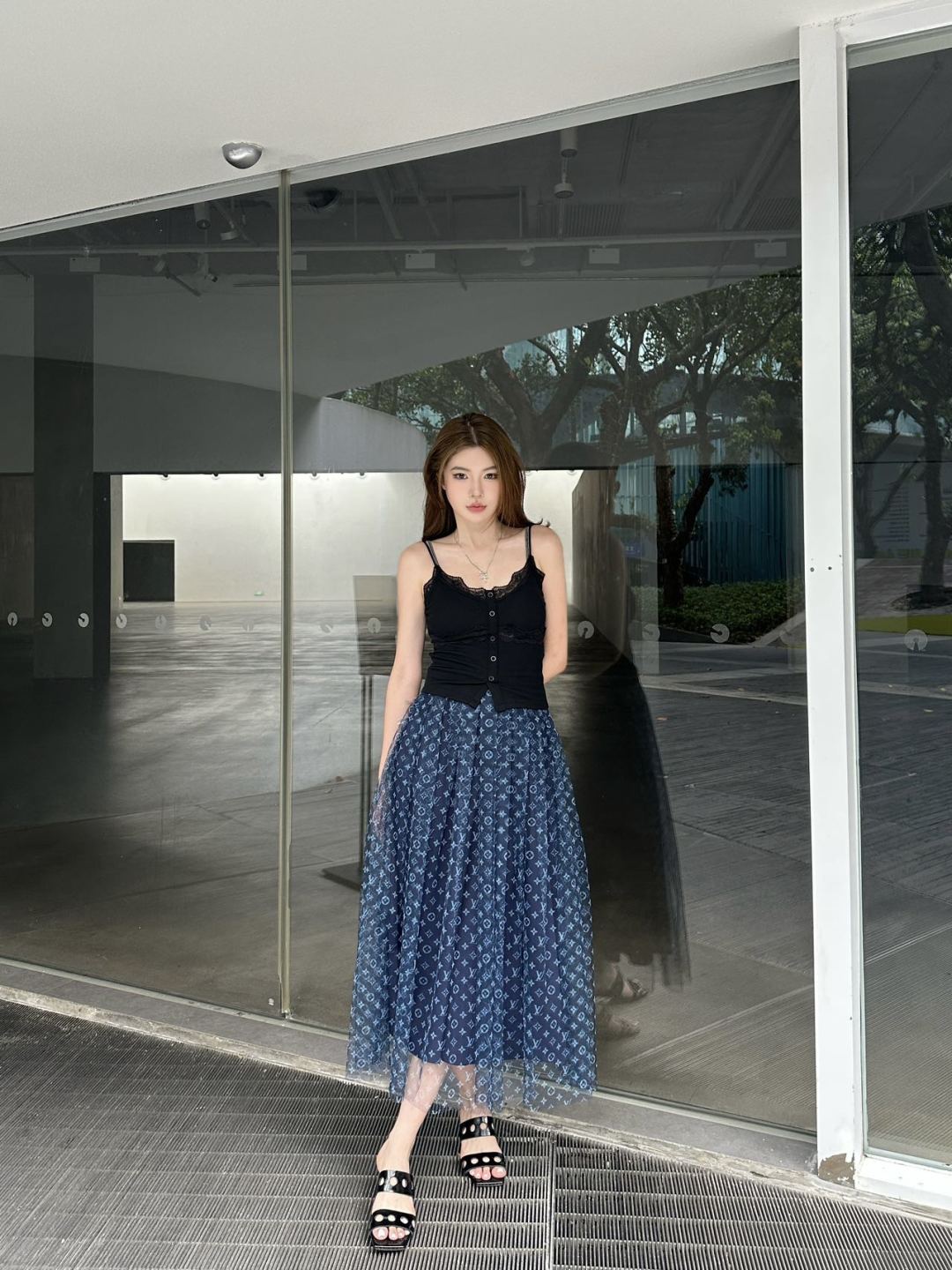 25ss monogram skirt