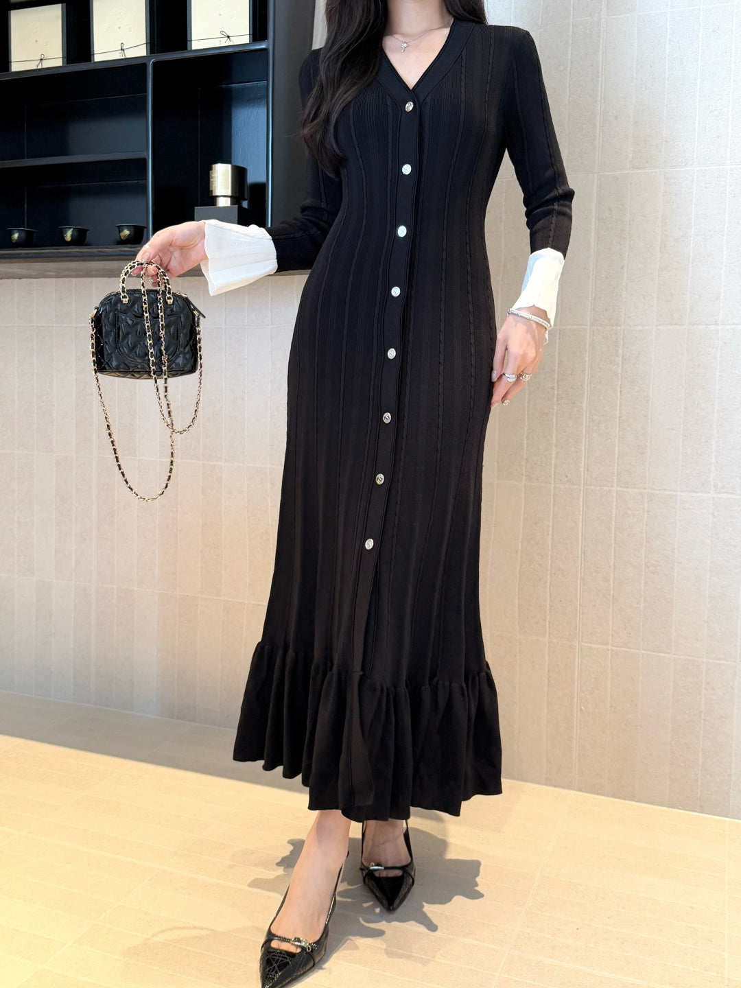 25fw knitted dress