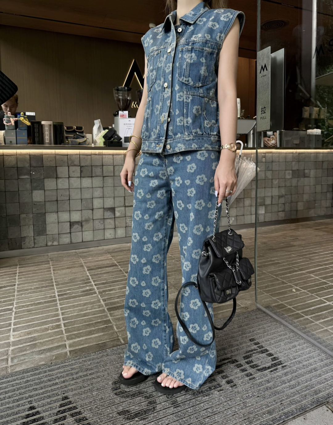 25fw printe jeans