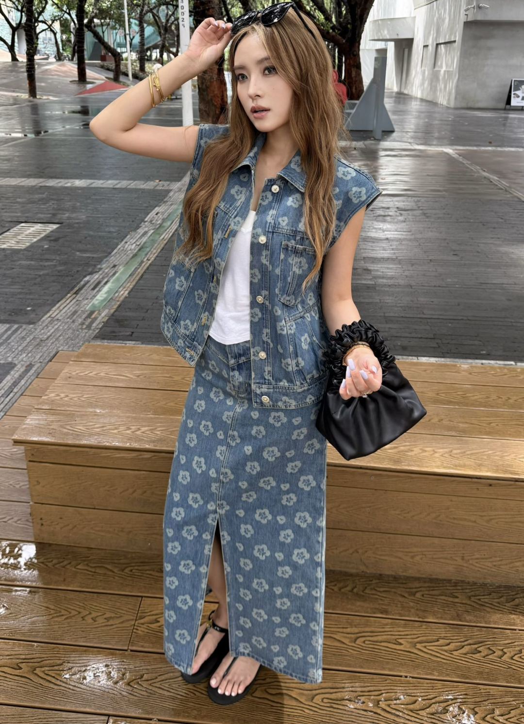 25fw printed skirt