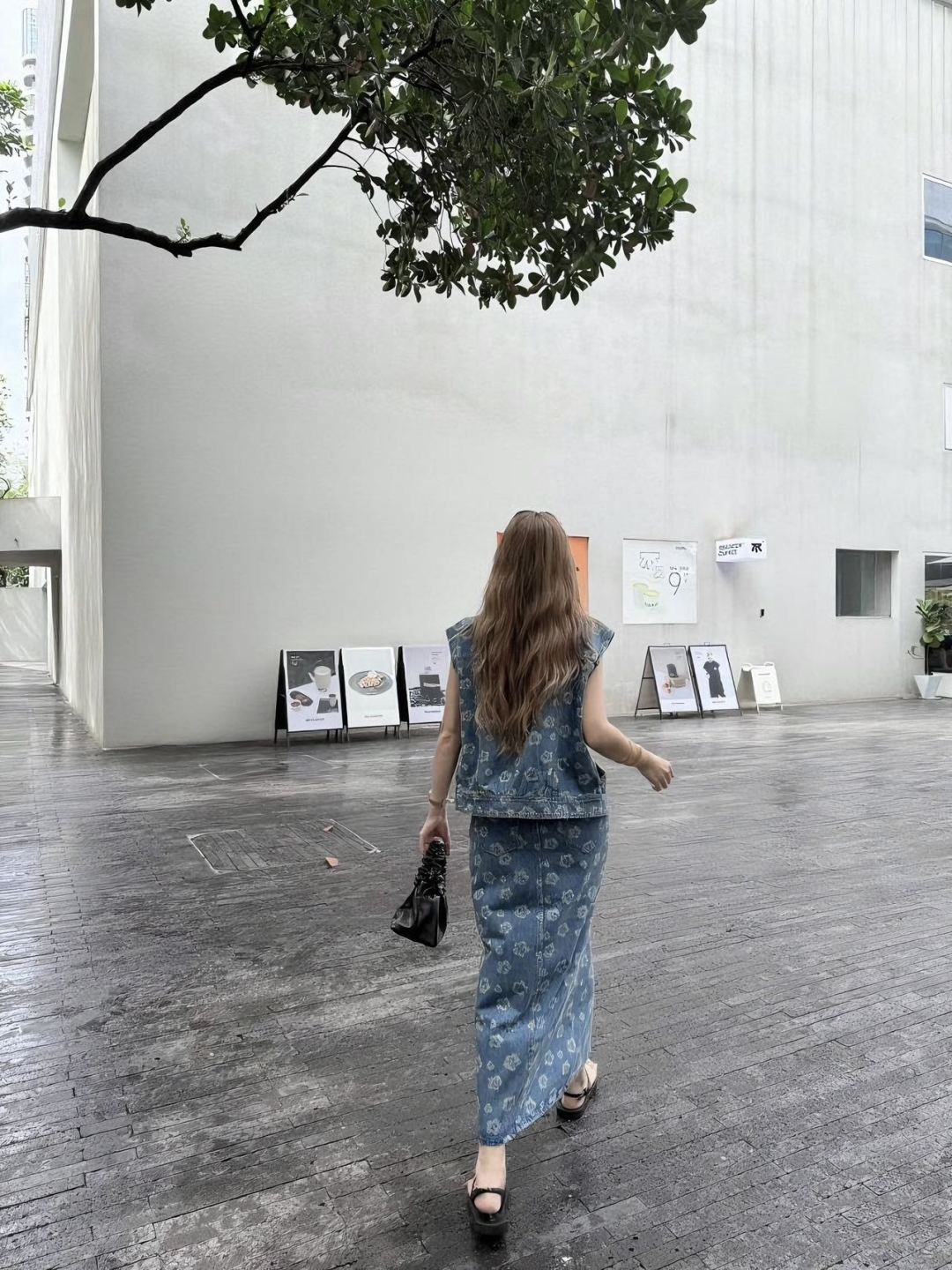 25fw printed skirt