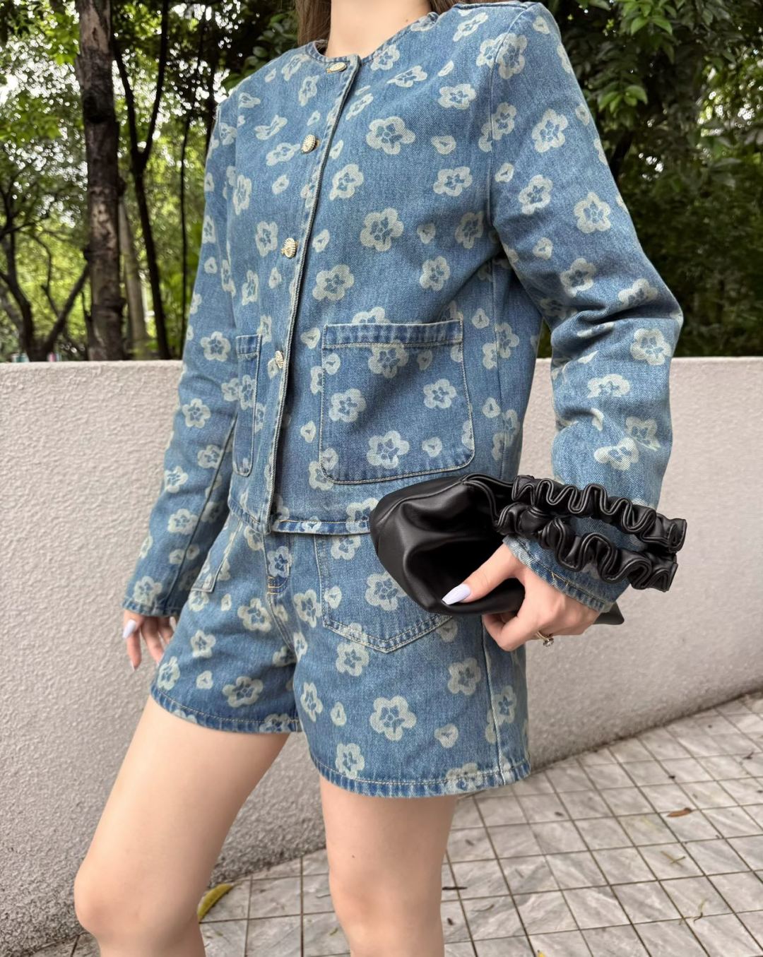 25fw denim short