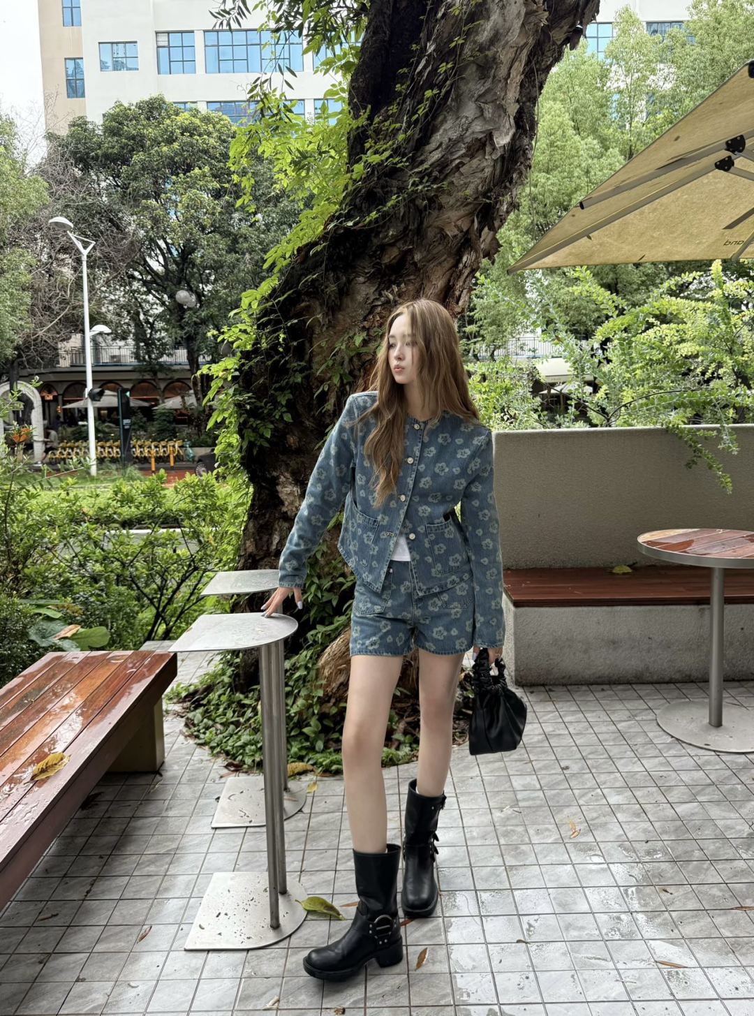 25fw denim short