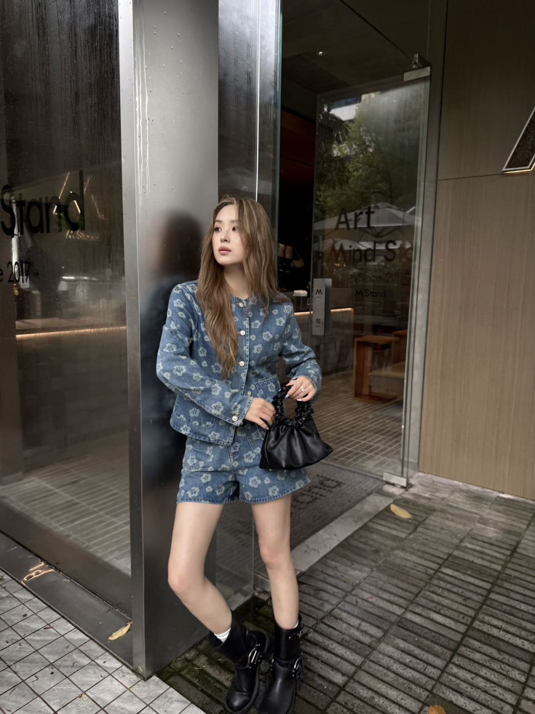 25fw denim short