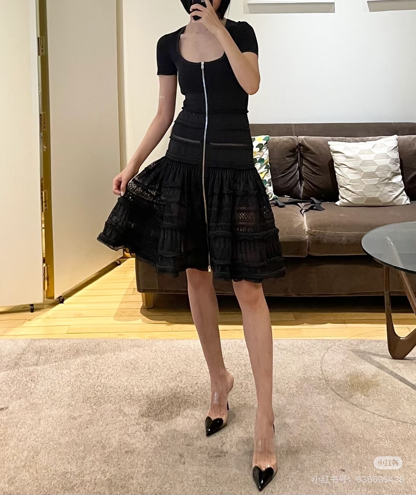 25fw ruffled dress