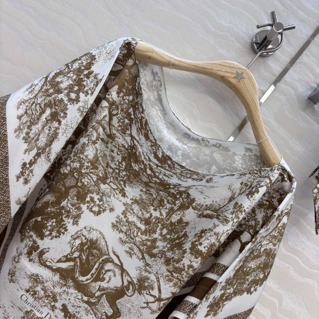 25fw printed smock