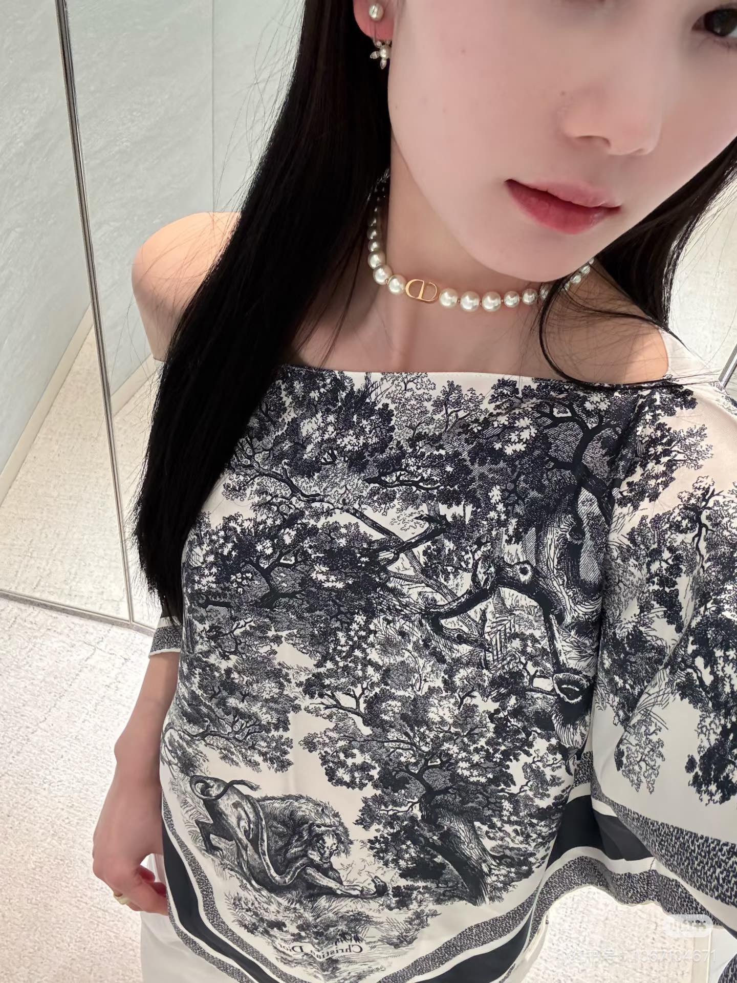25fw printed smock