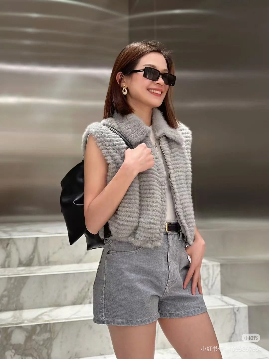 25fw fur vest