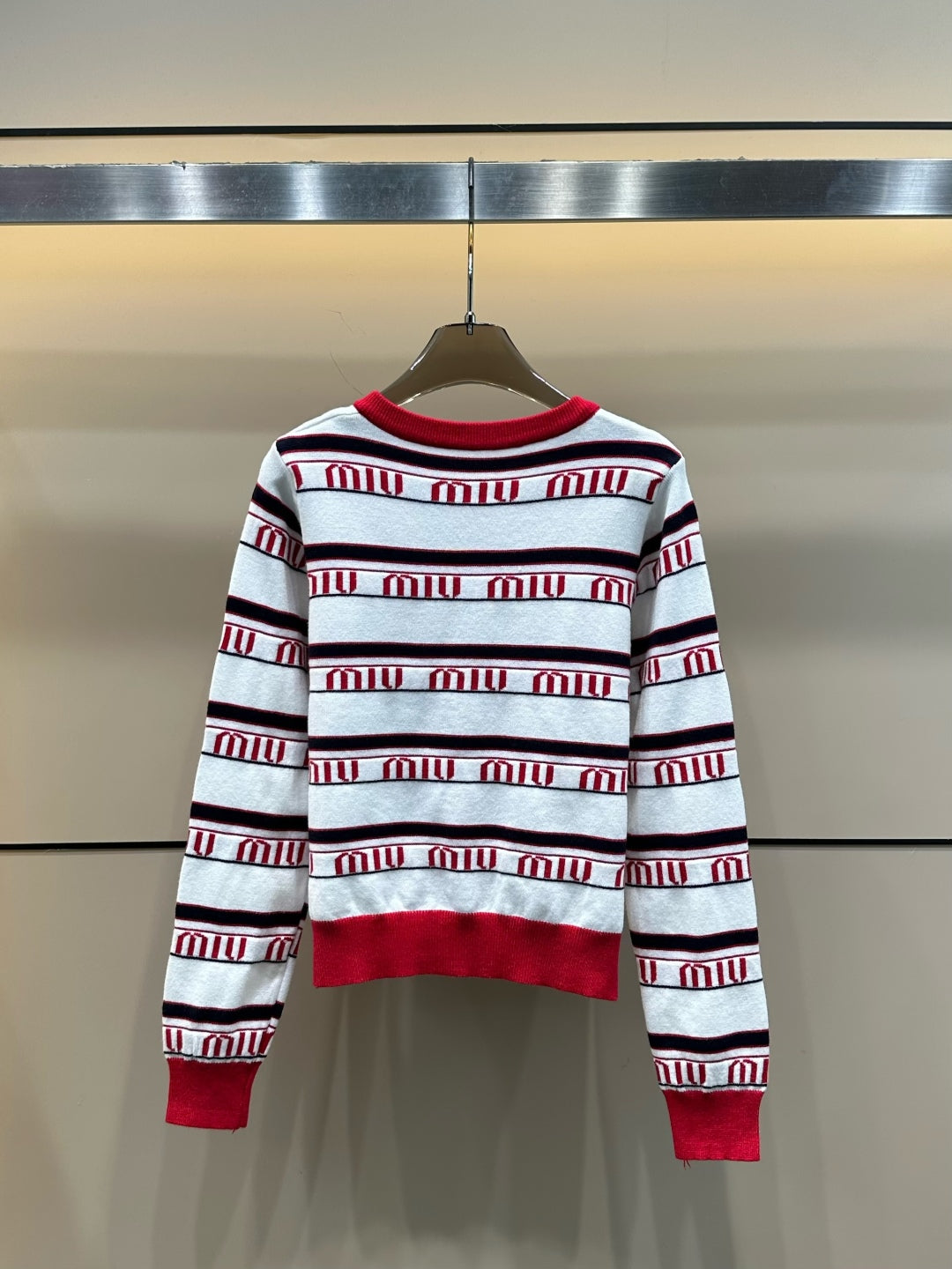 25fw new jacquard letter knitted cardigan