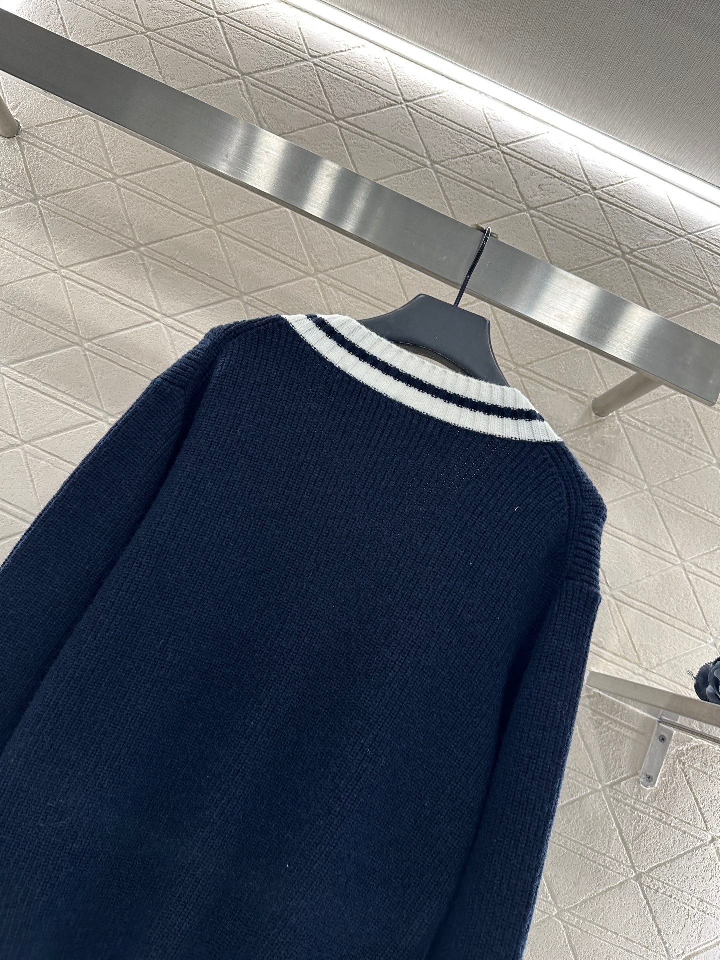 Loose knitted wool cardigan