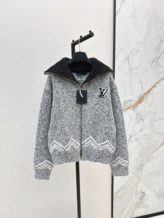 25 Jacquard heavy-duty zipper jacket