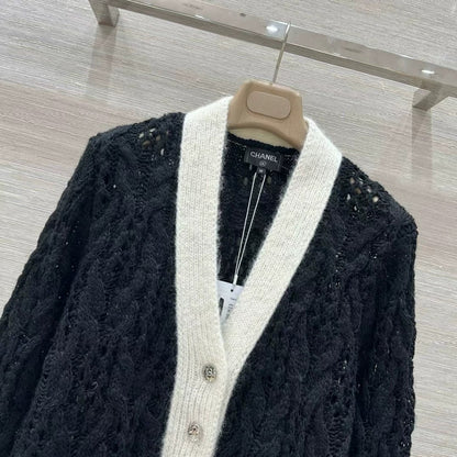 25 new hand-crocheted cashmere cardigan jacket