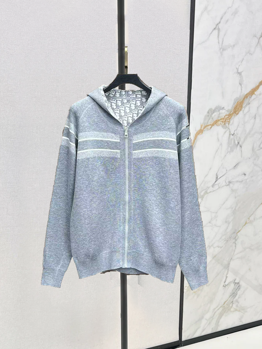 25 Monogram Cashmere Hooded Cardigan