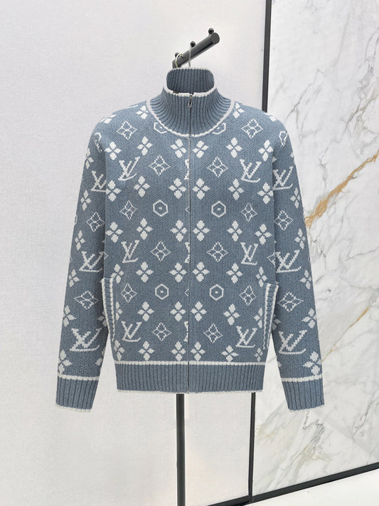 25 zipper long sleeve sweater