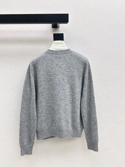25fw 3D Embroidered Logo Sweater