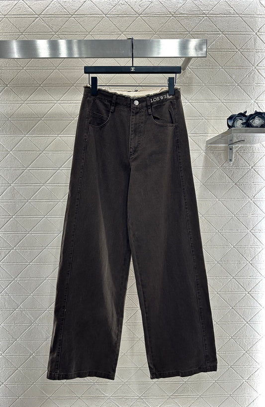 25fw Edge logo denim pants）
