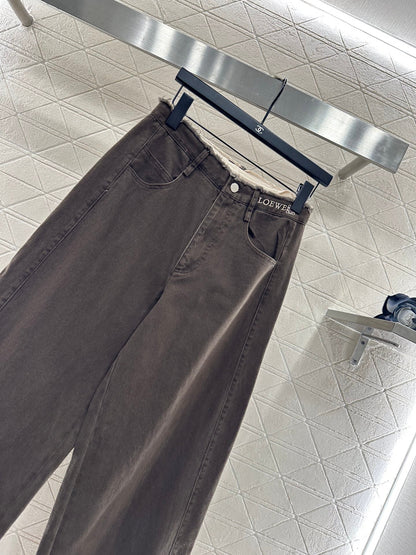 25fw Edge logo denim pants）