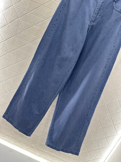 25fw Edge logo denim pants）