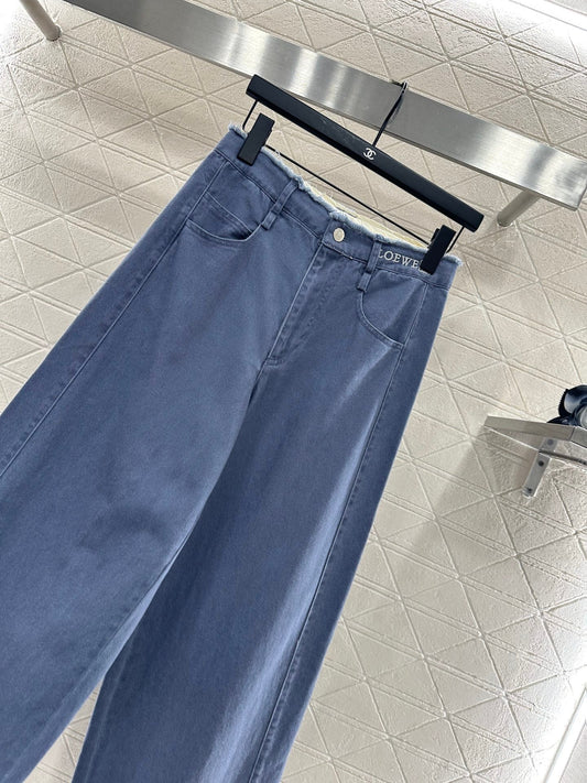 25fw Edge logo denim pants）