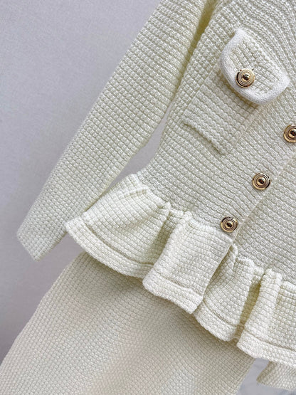 25fw Fake two-piece dress with wrapped buttocks