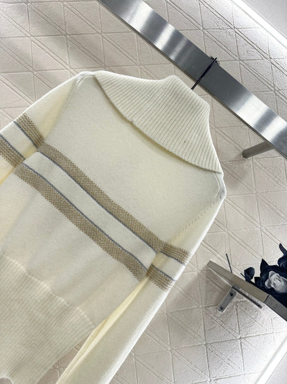25fw Collar knit pullover sweater