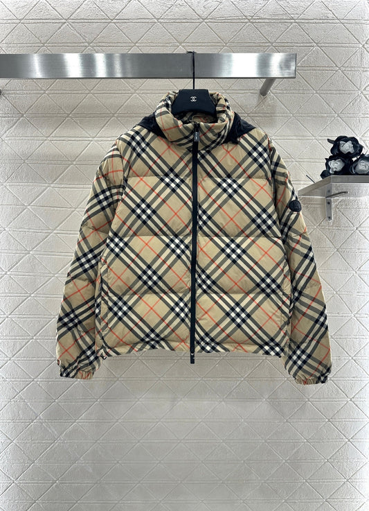 25fw Hidden detachable hooded down jacket