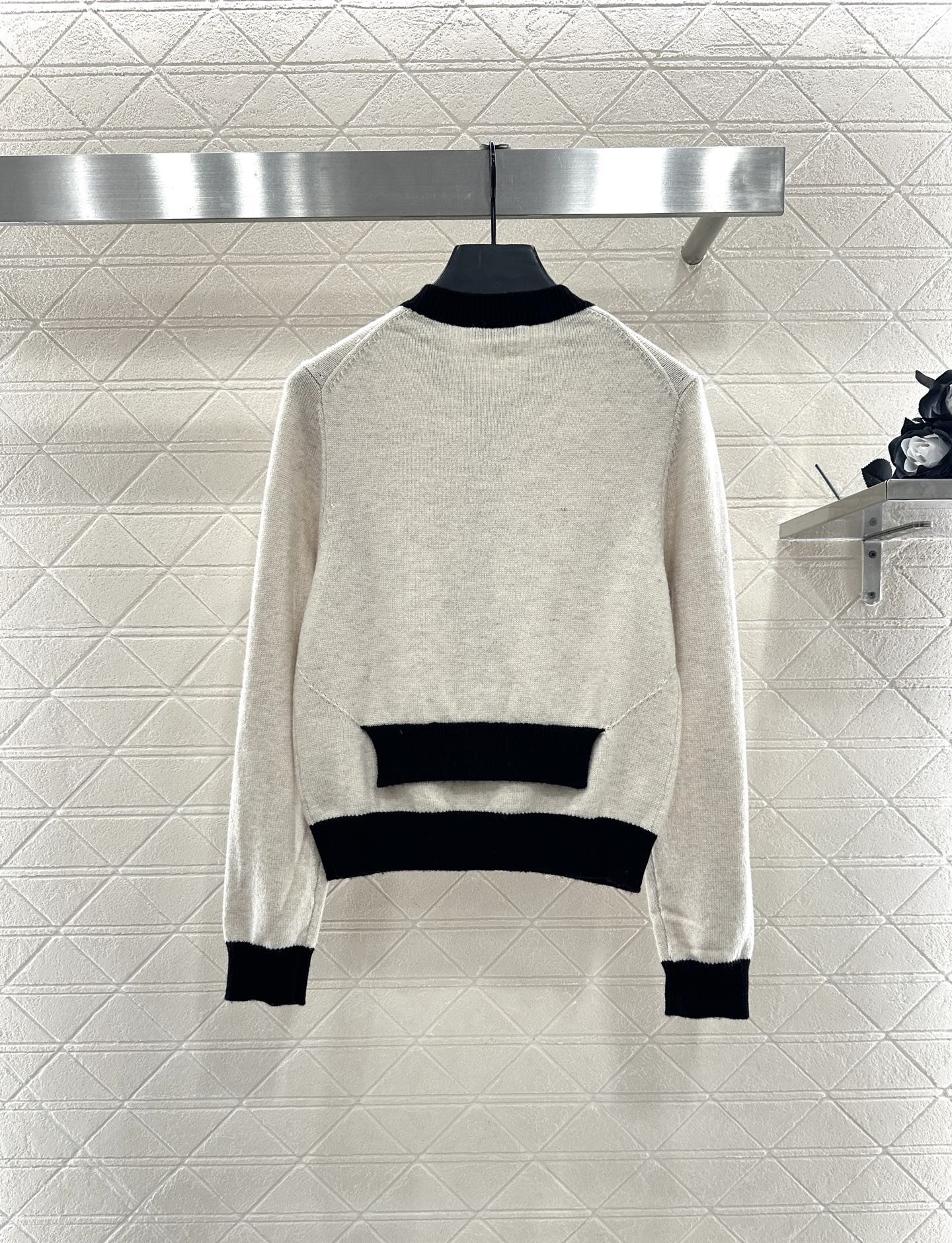 25fw Color blocking pocket sweater）