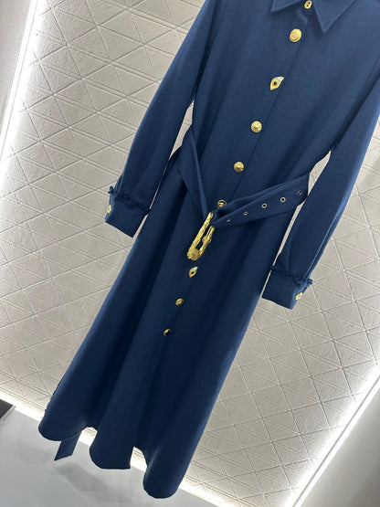 Belt long windbreaker jacket