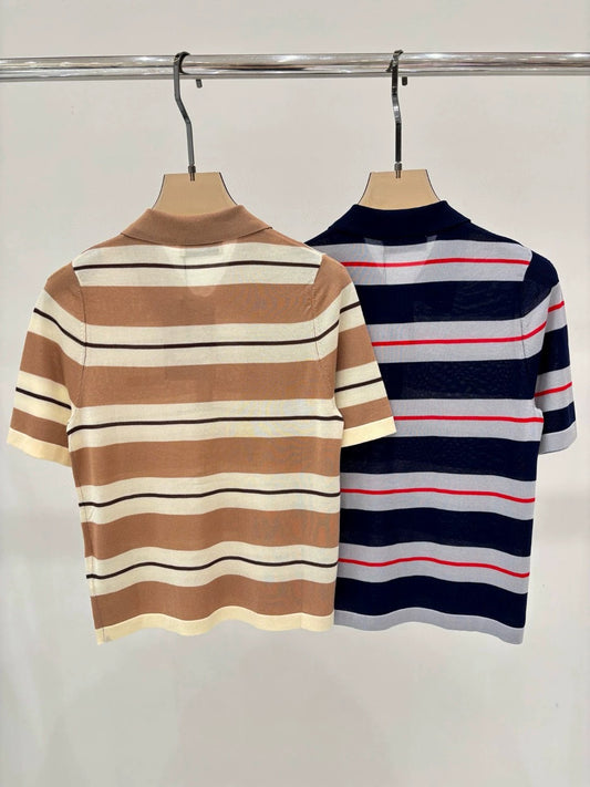 25 stripe short sleeves