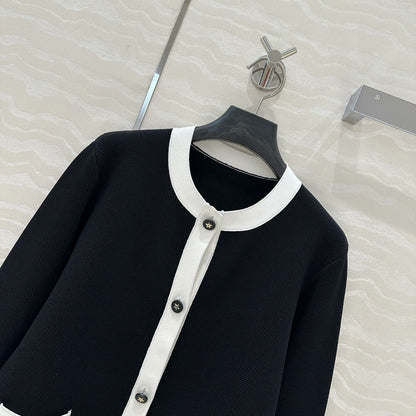 25 new round neck cardigan jacket