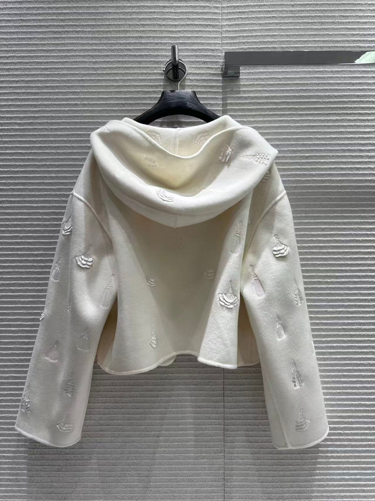 25 Cashmere cardigan jacket(BEIGI/BLACK)