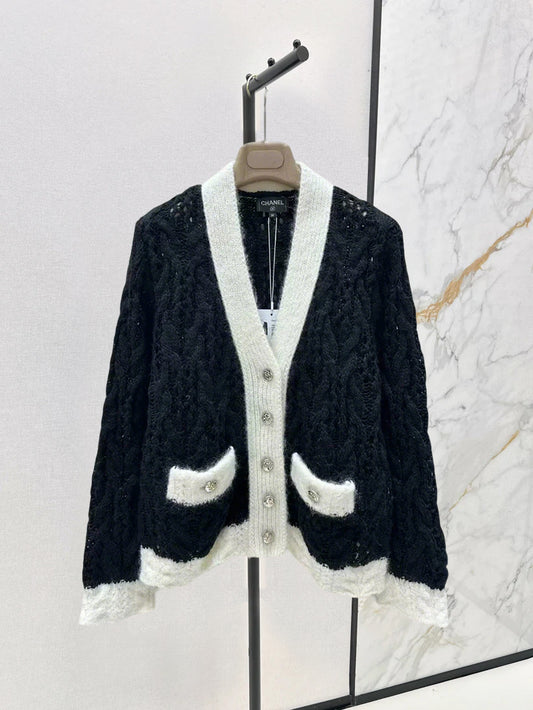 25 new hand-crocheted cashmere cardigan jacket